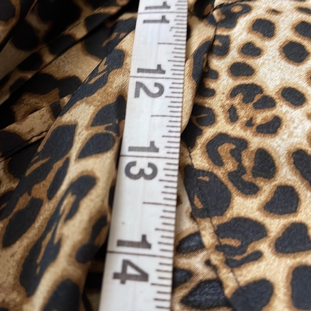 BB DAKOTA Ruched Drawstring Leopard Print Skirt - Picture 9 of 9